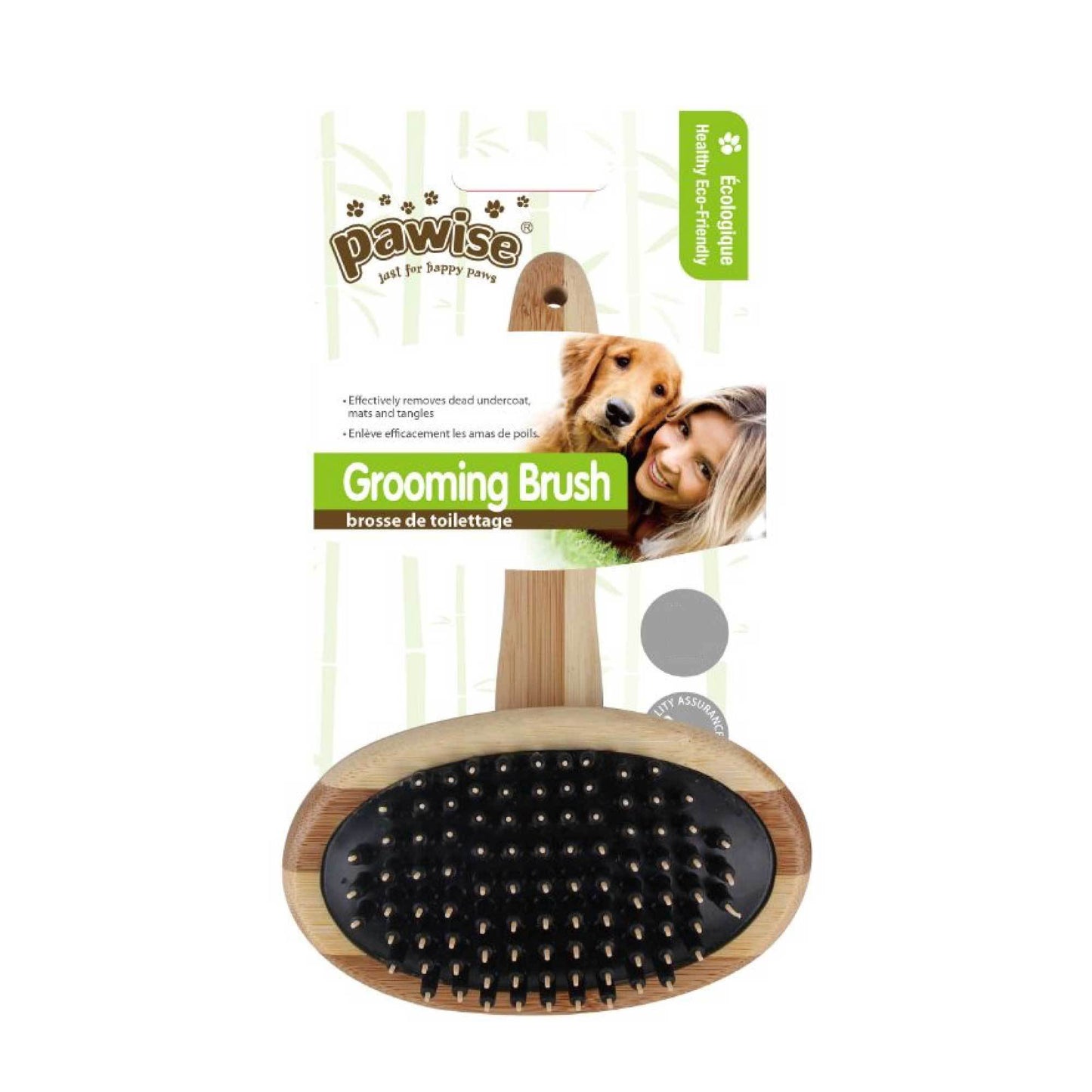 Eco Bamboo Grooming Rake – Medium Dog & Cat Undercoat Brush