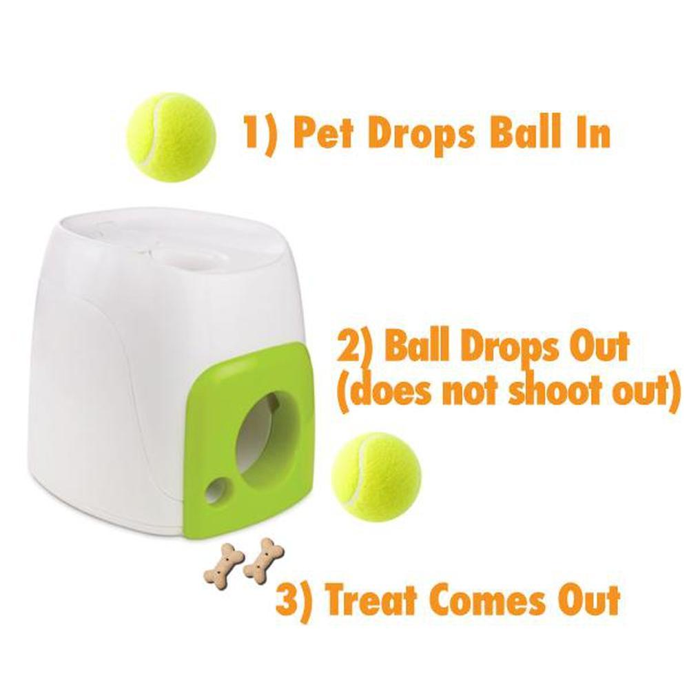 Interactive Dog Toy – Fetch & Treat Ball Reward Game