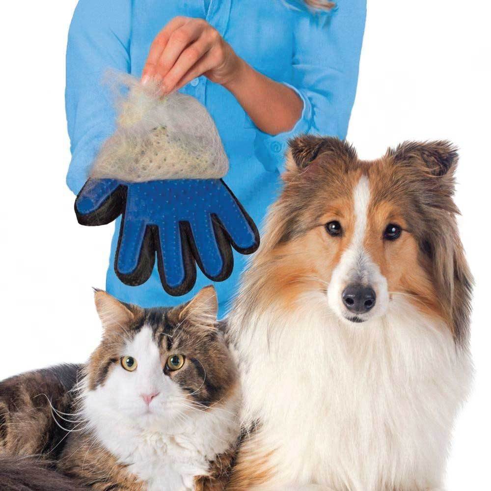 2in1 Pet Deshedding and Massage Glove - Dog or Cat Hair Grooming