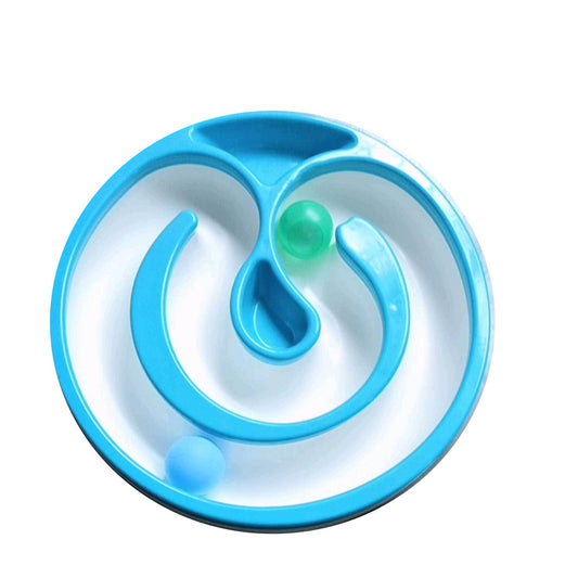 Interactive LED Cat Track Toy – Sound Rolling Ball