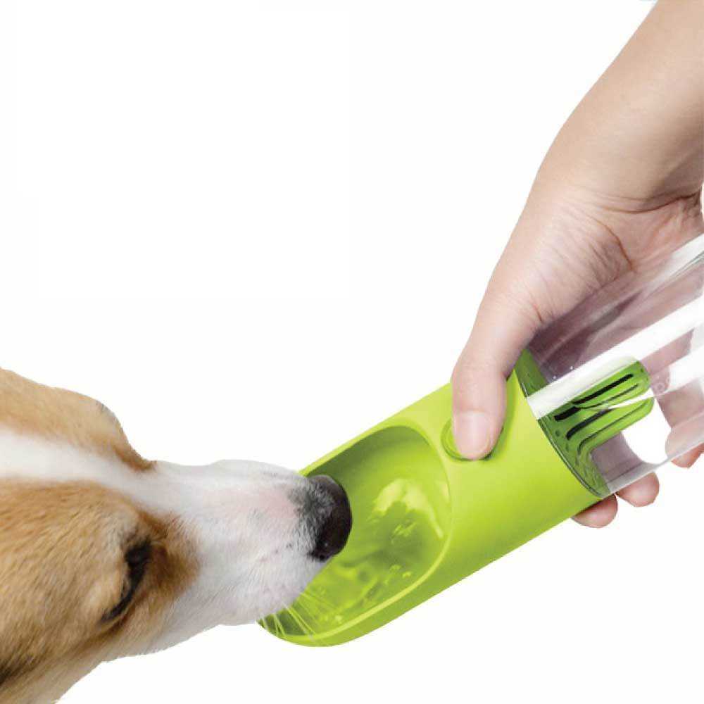 380ml Portable Pet Water Bottle with Filter - Travel Drinking Cup