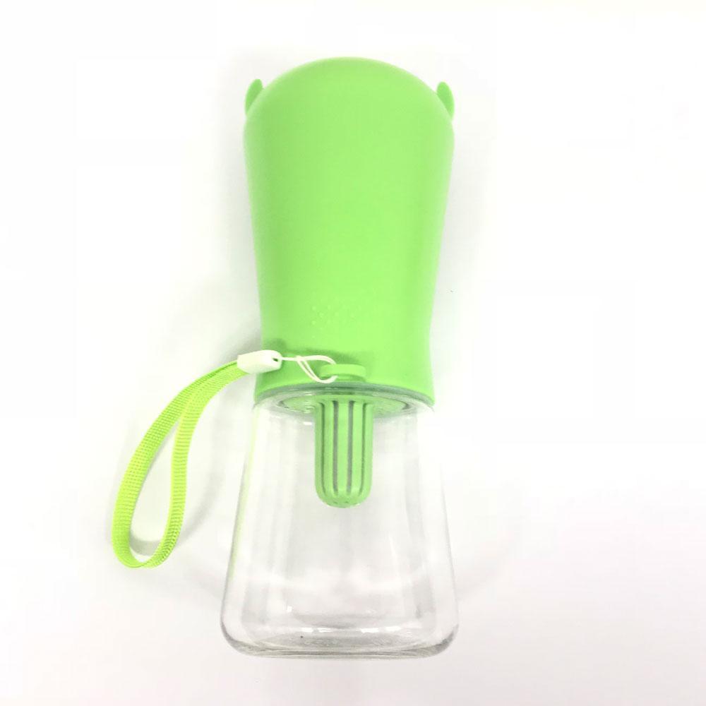 380ml Portable Pet Water Bottle with Filter - Travel Drinking Cup
